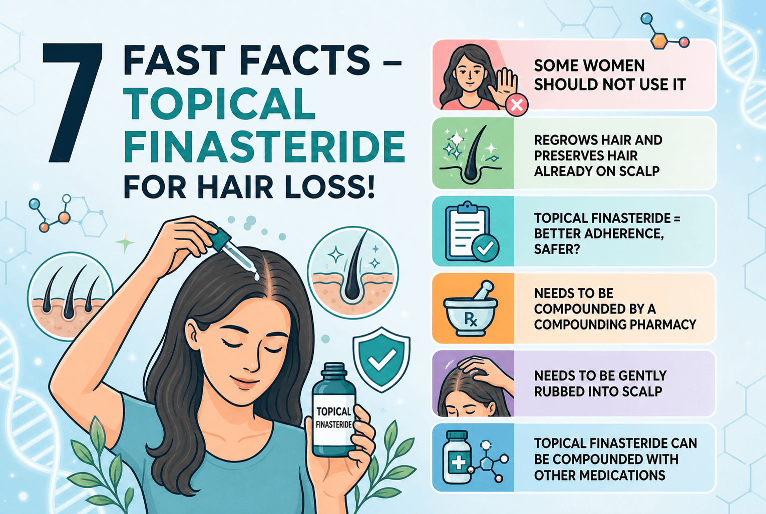 7 Fast Facts - Topical Finasteride for Hair Loss!