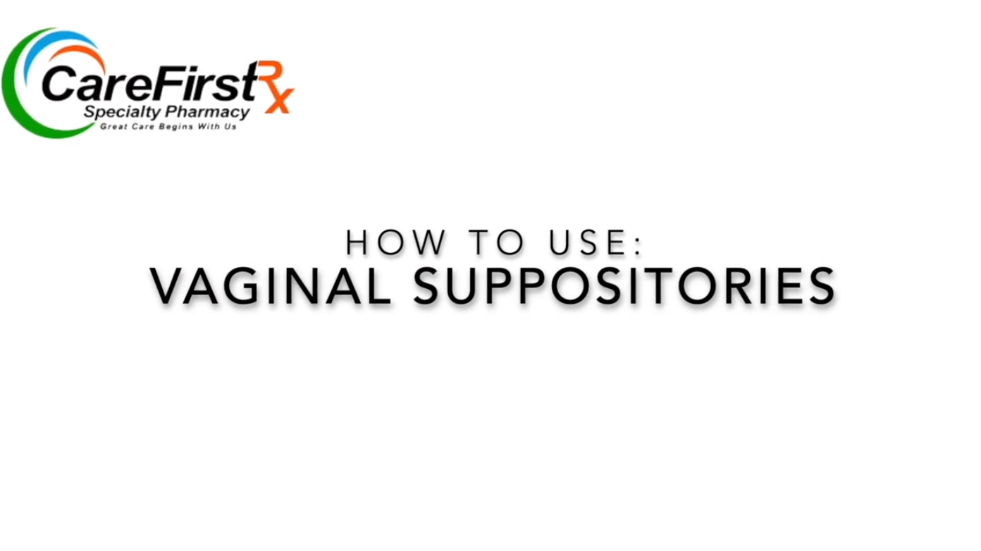 How To Use Vaginal Suppository