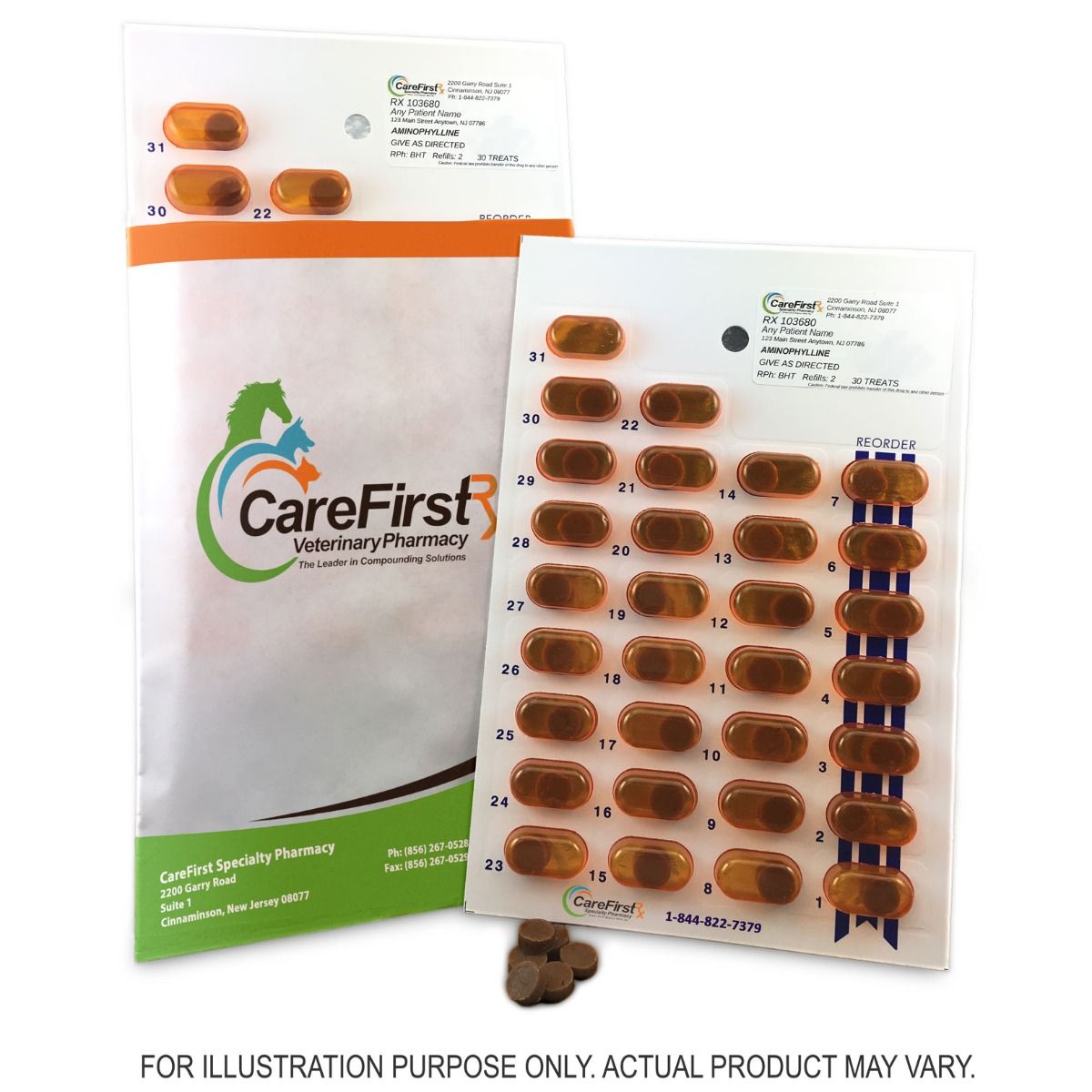 Aminophylline Flavored Soft Chews Compounded